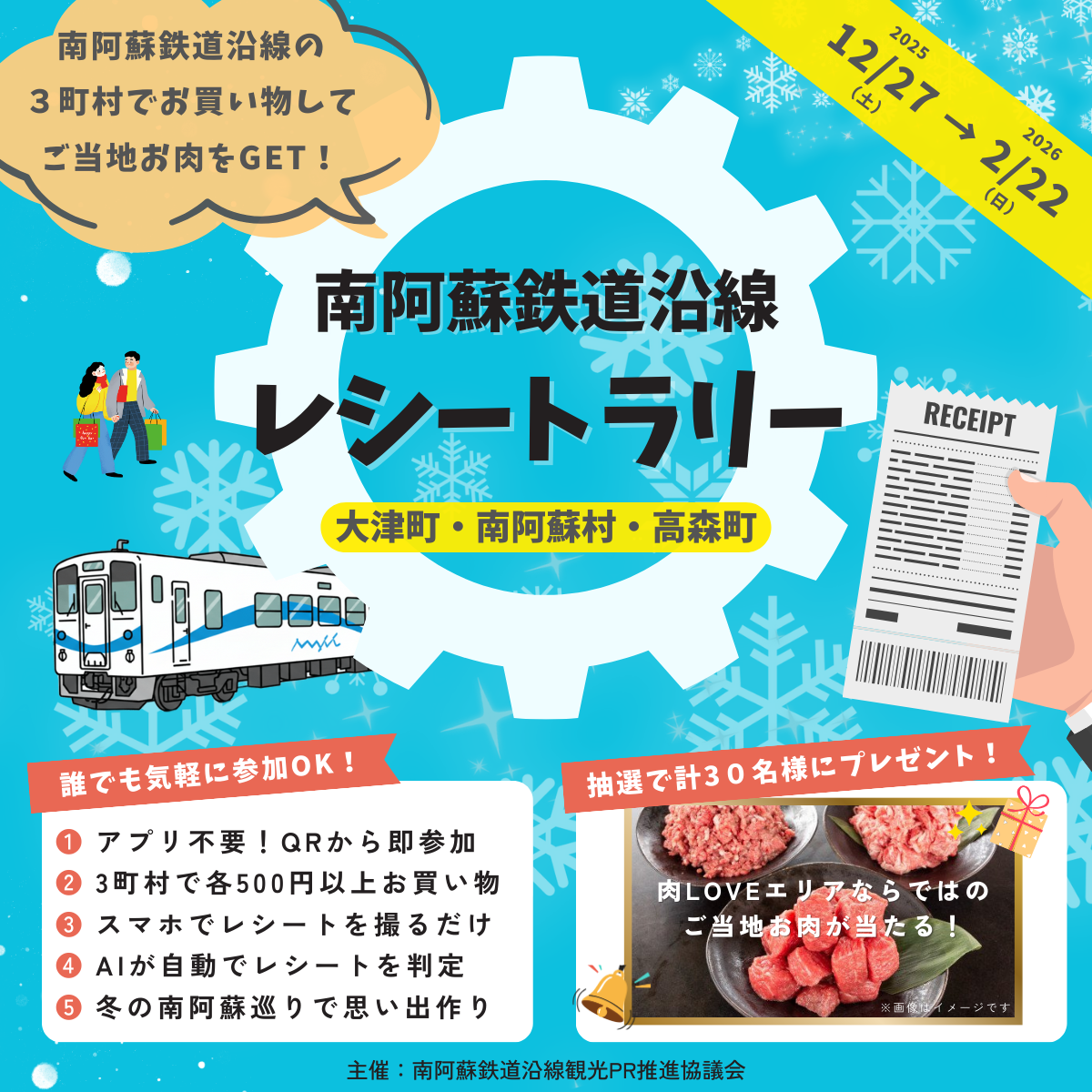 南阿蘇鉄道沿線レシートラリー